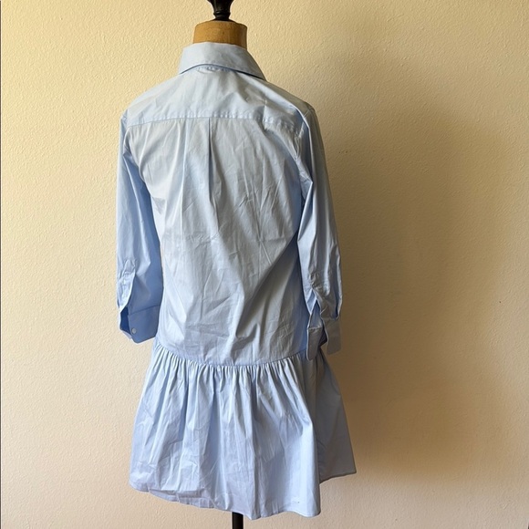 the Shirt by Rochelle Behrens Sz XS shirt dress Light Blue Button-Down NWT - Picture 3 of 9